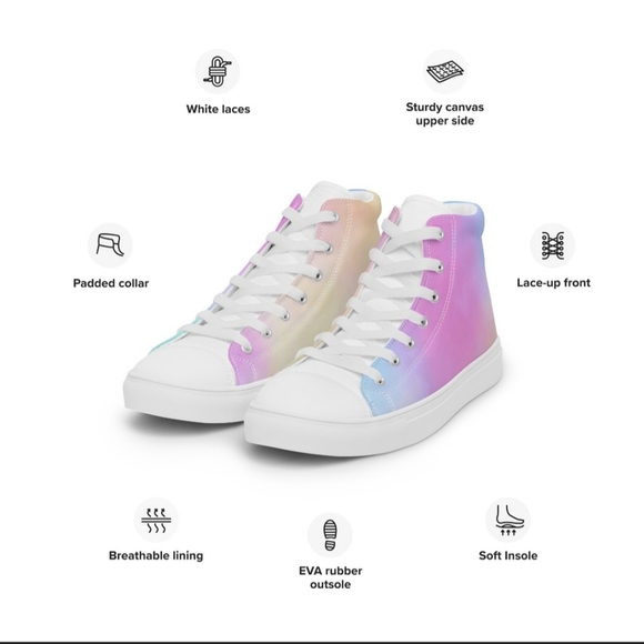 Women High Top Canvas Shoes - Picture 2 of 11